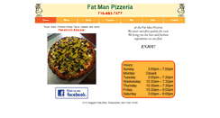 Desktop Screenshot of fatmanpizza.com